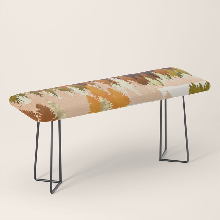 Winter Lake Forest Bench Gallery Image 1