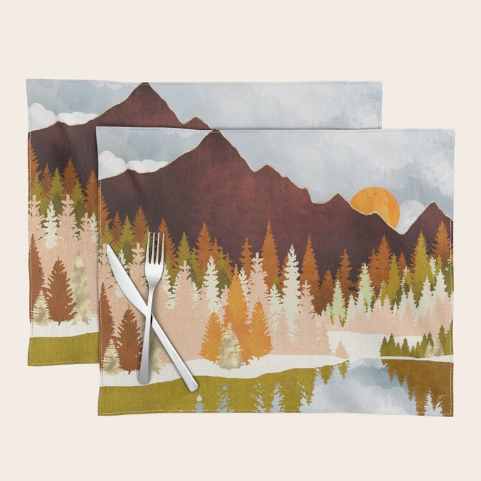 Winter Lake Forest Placemat Gallery Image 1