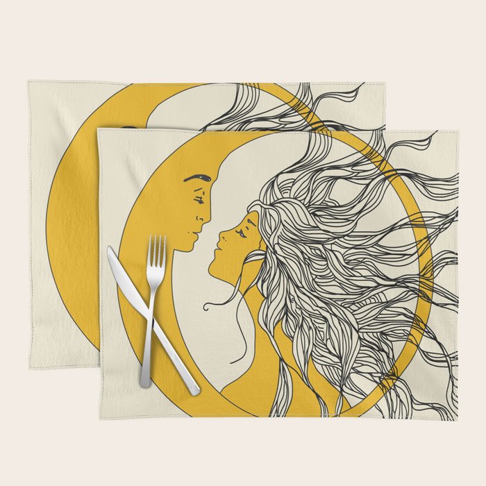 Sun and Moon Placemat Gallery Image 1