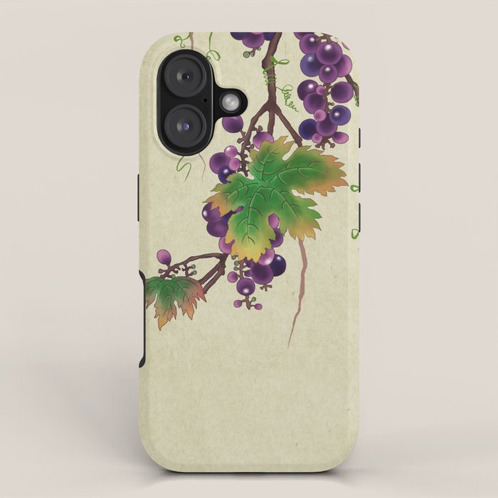 Minhwa : Grapevine Type (Korean traditional/folk art) iPhone Case Gallery Image 1