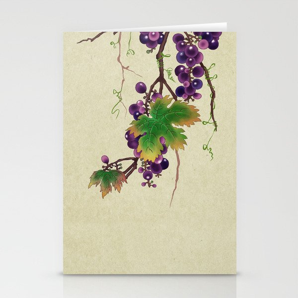 Minhwa : Grapevine Type (Korean traditional/folk art) Stationery Card Gallery Image 2