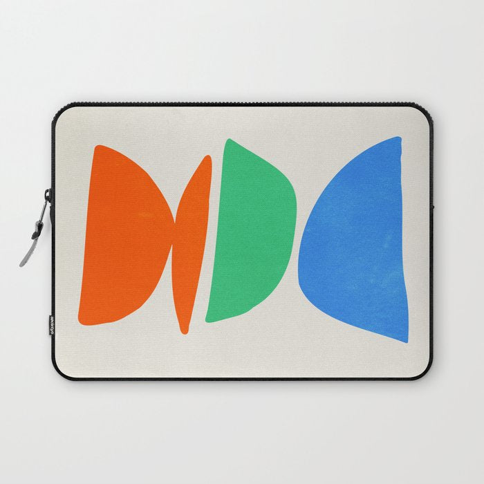 Stacked Stones: Mid Century Abstraction Laptop Sleeve Gallery Image 1