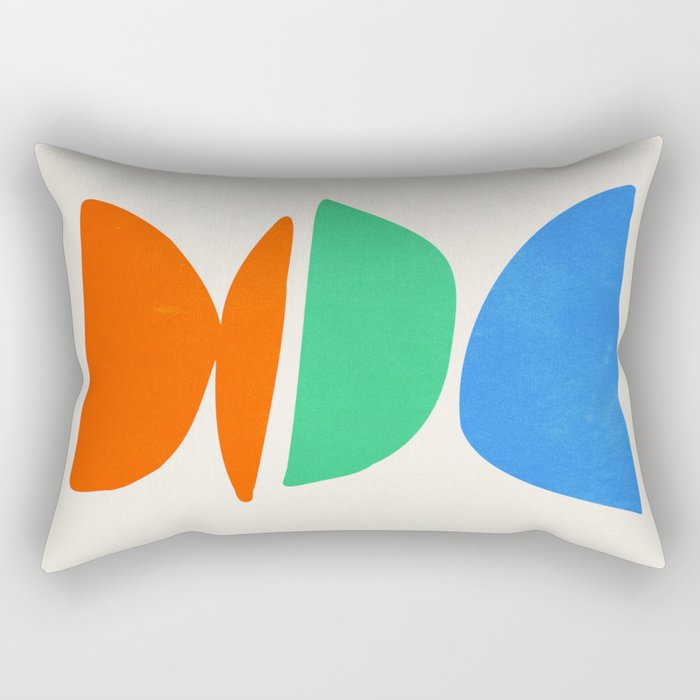 Stacked Stones: Mid Century Abstraction Rectangular Pillow Gallery Image 2