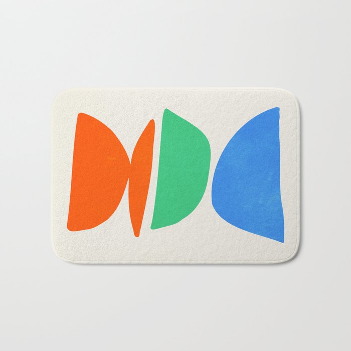 Stacked Stones: Mid Century Abstraction Bath Mat Gallery Image 1
