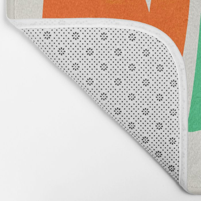 Stacked Stones: Mid Century Abstraction Bath Mat Gallery Image 2
