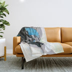 Untitled (Painted Composition 1) Throw Blanket Gallery Image 1
