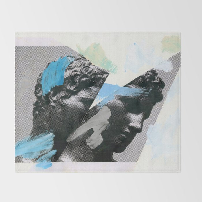 Untitled (Painted Composition 1) Throw Blanket Gallery Image 2