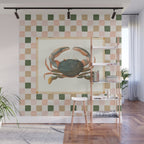 Checkered Crab Wall Mural Gallery Image 1