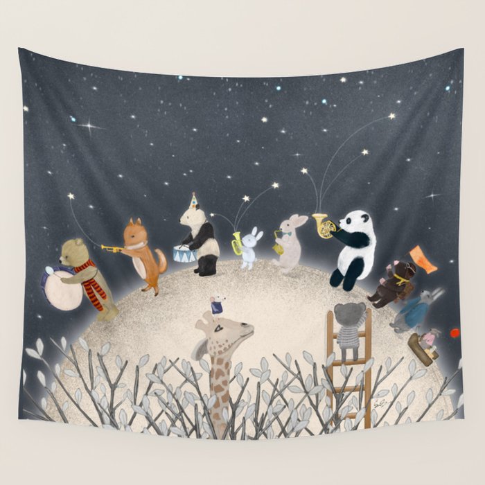 the moon song Wall Tapestry Gallery Image 4