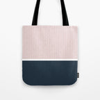 Pink & Navy Tote Bag Gallery Image 1
