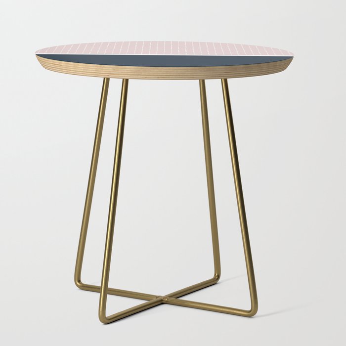 Pink & Navy Side Table Gallery Image 1