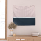 Pink & Navy Wall Tapestry Gallery Image 2