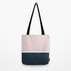 Pink & Navy Tote Bag Gallery Image 2