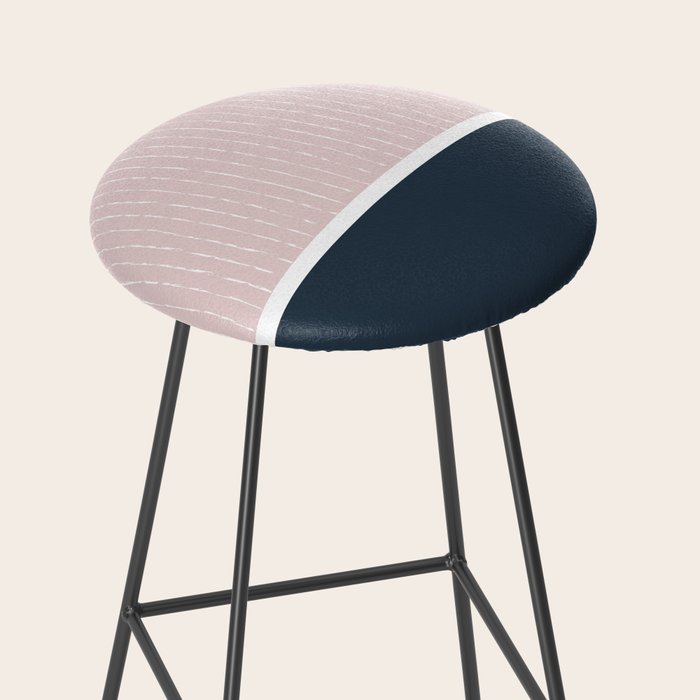 Pink & Navy Stool Gallery Image 2
