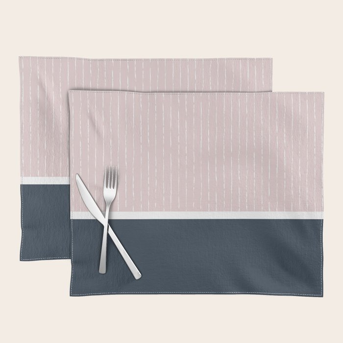 Pink & Navy Placemat Gallery Image 1