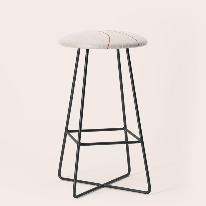 Modern Minimal Line Abstract XXVI Stool Gallery Image 1