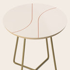 Modern Minimal Line Abstract XXVI Side Table Gallery Image 2