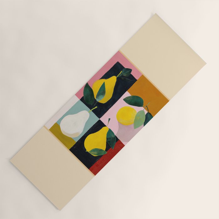 Modern Pears Still Life I Yoga Mat Gallery Image 1