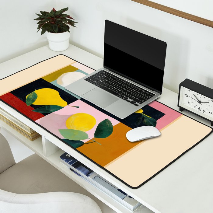 Modern Pears Still Life I Desk Mat Gallery Image 2