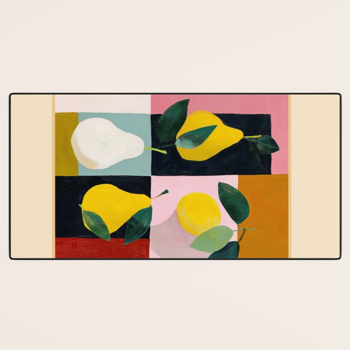 Modern Pears Still Life I Desk Mat Gallery Image 3