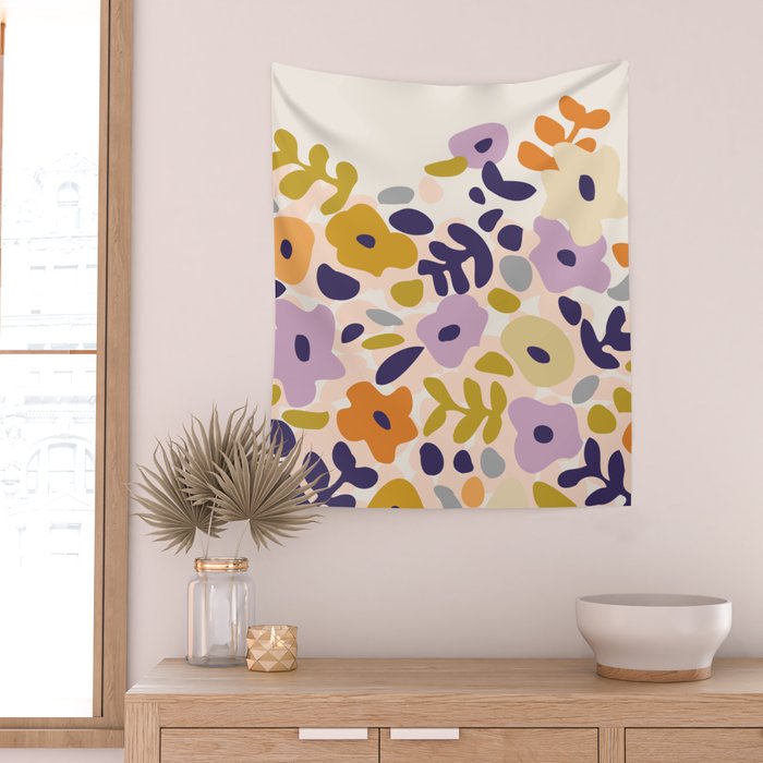Design Gallery Berlin floral icons of design Wall Tapestry Gallery Image 2