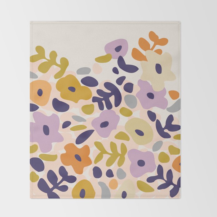 Design Gallery Berlin floral icons of design Throw Blanket Gallery Image 2