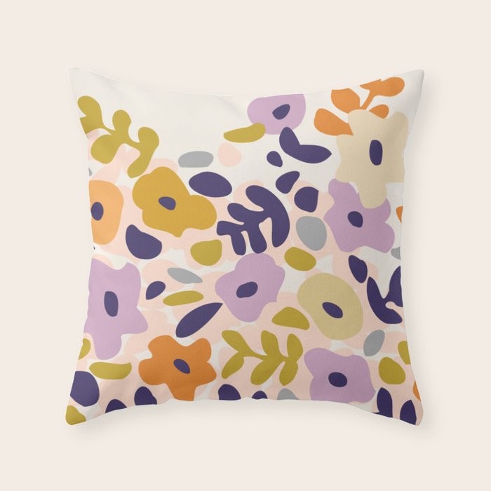 Design Gallery Berlin floral icons of design Throw Pillow Gallery Image 1