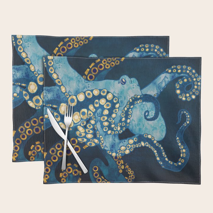 Metallic Octopus VII Placemat Gallery Image 1