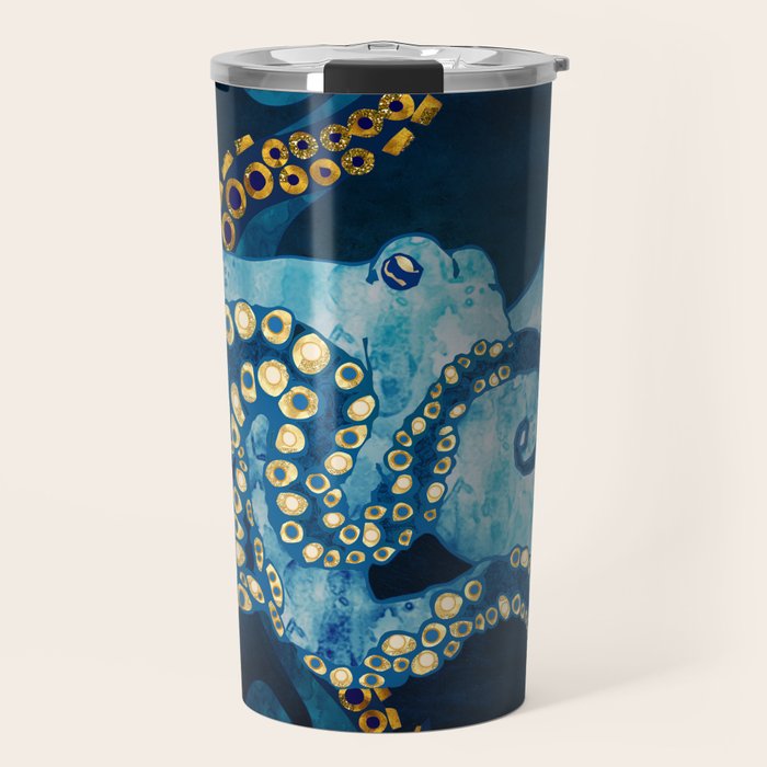 Metallic Octopus VII Travel Mug Gallery Image 1