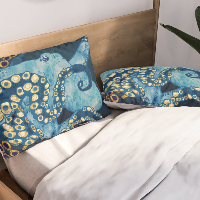 Metallic Octopus VII Pillow Sham Gallery Image 2