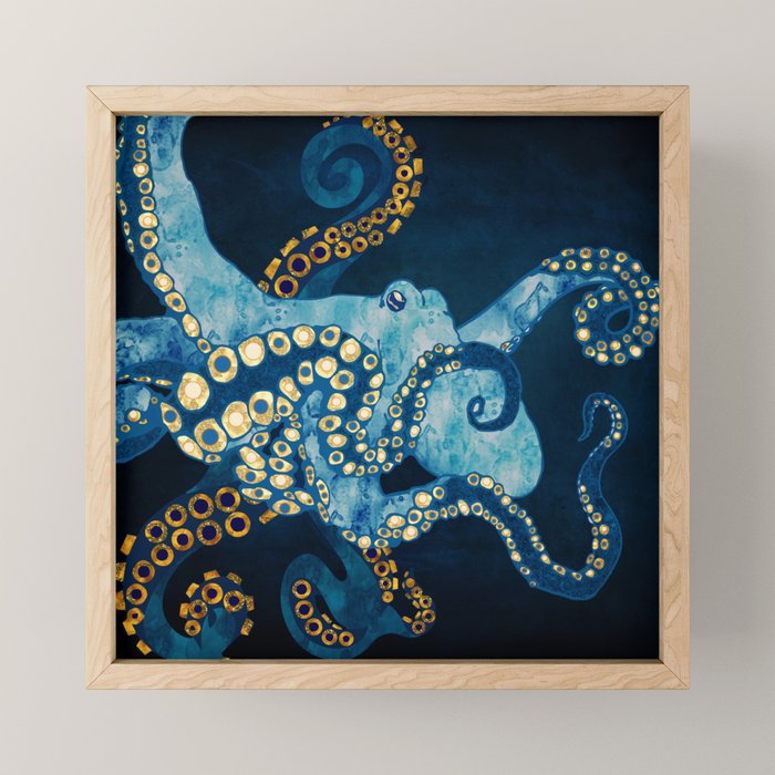 Metallic Octopus VII Mini Art Print Gallery Image 1