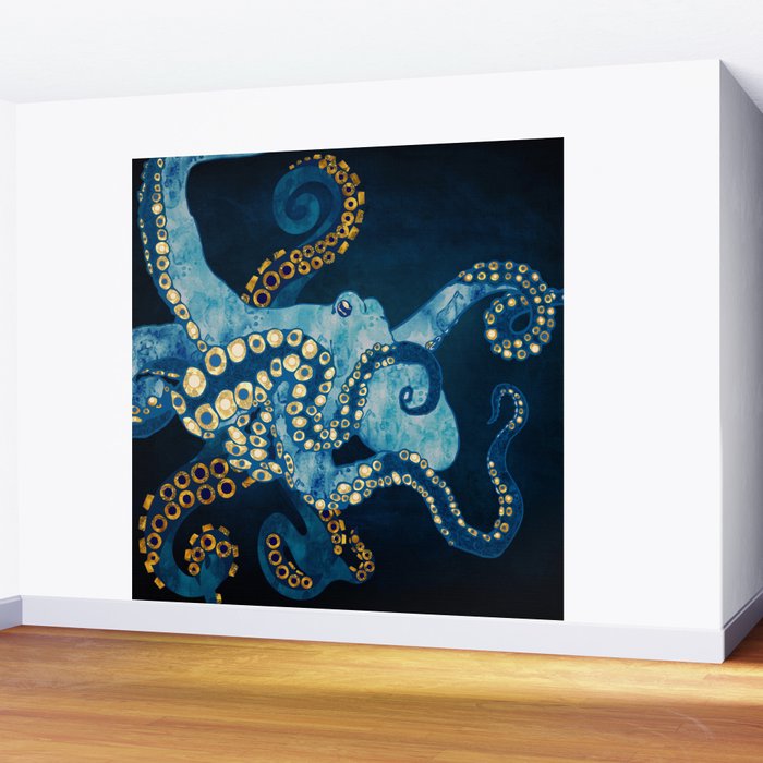 Metallic Octopus VII Wall Mural Gallery Image 2