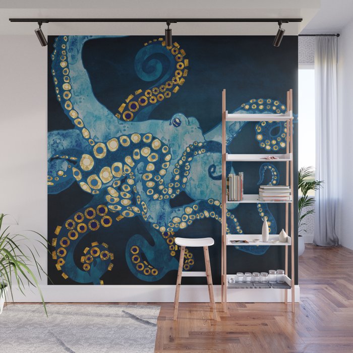 Metallic Octopus VII Wall Mural Gallery Image 1