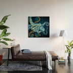Metallic Octopus VII Wood Wall Art Gallery Image 2