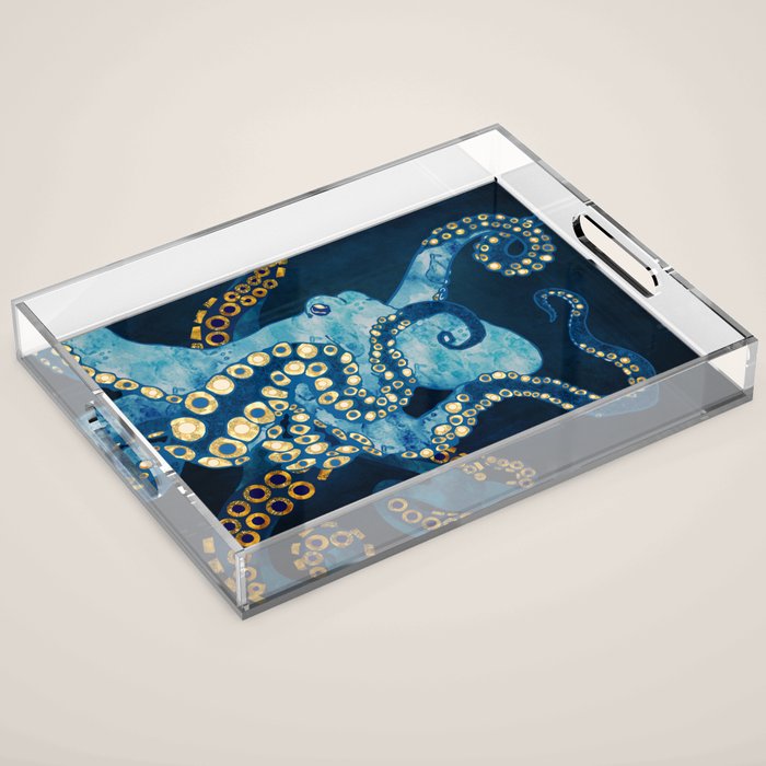 Metallic Octopus VII Acrylic Tray Gallery Image 1