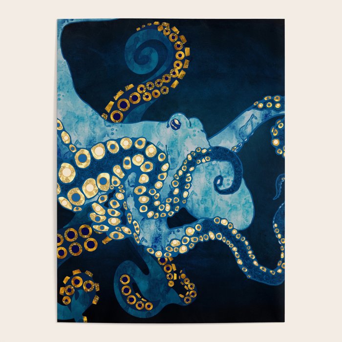 Metallic Octopus VII Poster Gallery Image 1