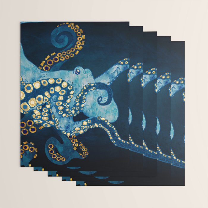 Metallic Octopus VII Wrapping Paper Gallery Image 3