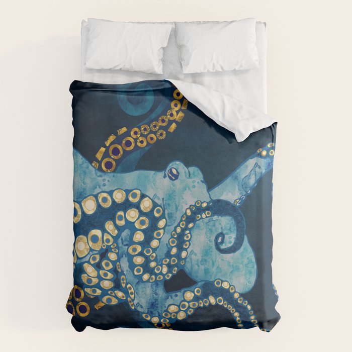 Metallic Octopus VII Duvet Cover Gallery Image 1