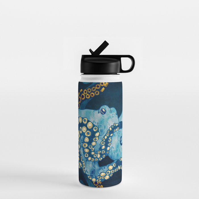 Metallic Octopus VII Water Bottle Gallery Image 1