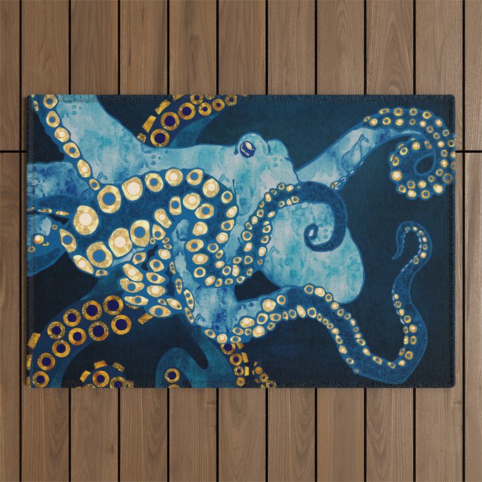 Metallic Octopus VII Outdoor Rug Gallery Image 1