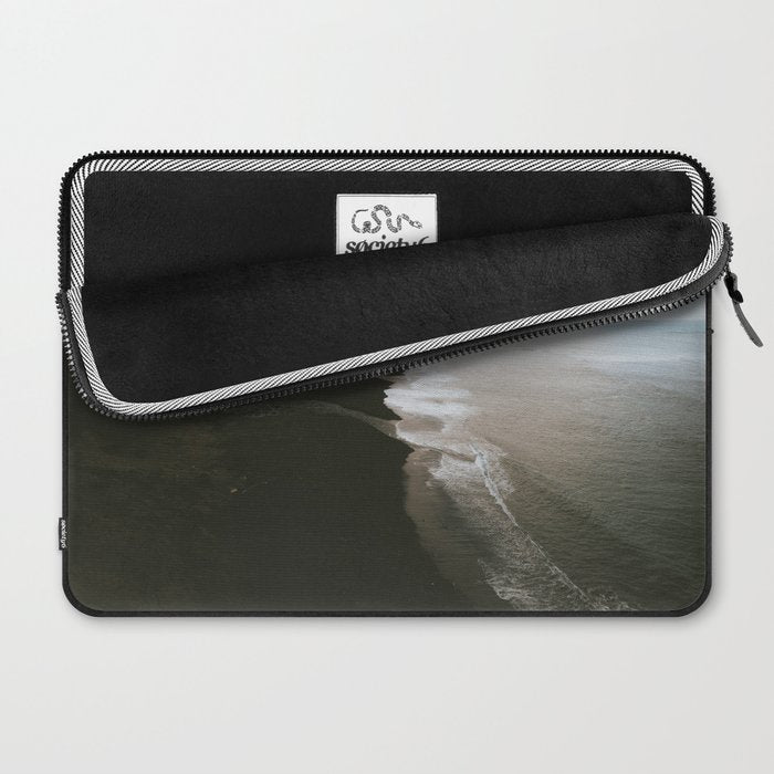 Moody black sand beach in Iceland - Landscape Photography Laptop Sleeve Gallery Image 2