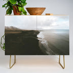 Moody black sand beach in Iceland - Landscape Photography Credenza Gallery Image 1