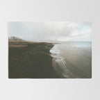 Moody black sand beach in Iceland - Landscape Photography Rug Gallery Image 2
