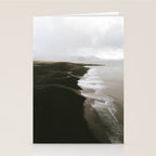 Moody black sand beach in Iceland - Landscape Photography Stationery Card Gallery Image 2