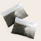 Moody black sand beach in Iceland - Landscape Photography Pillow Sham Gallery Image 3