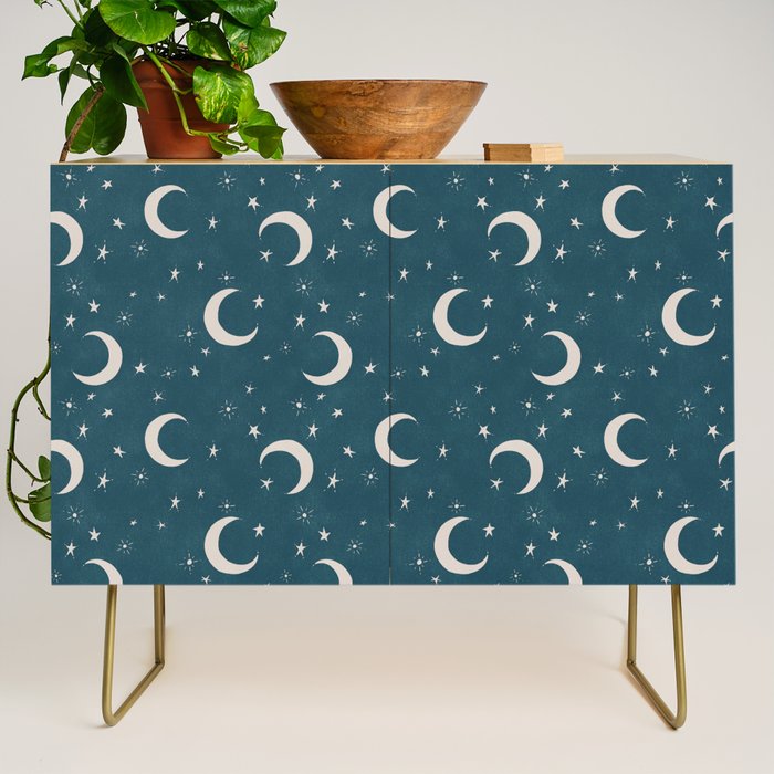 Goodnight Sky - silver moon Credenza Gallery Image 1
