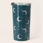 Goodnight Sky - silver moon Travel Mug Gallery Image 3