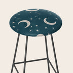 Goodnight Sky - silver moon Stool Gallery Image 2