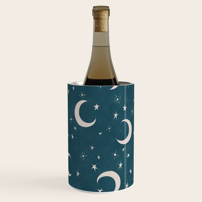Goodnight Sky - silver moon Wine Chiller Gallery Image 2