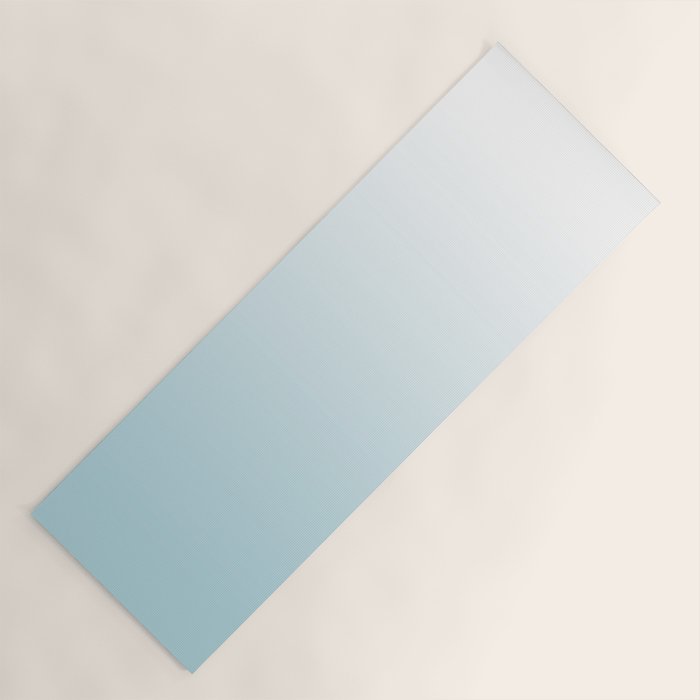 Ombre Blue Plume Yoga Mat Gallery Image 1